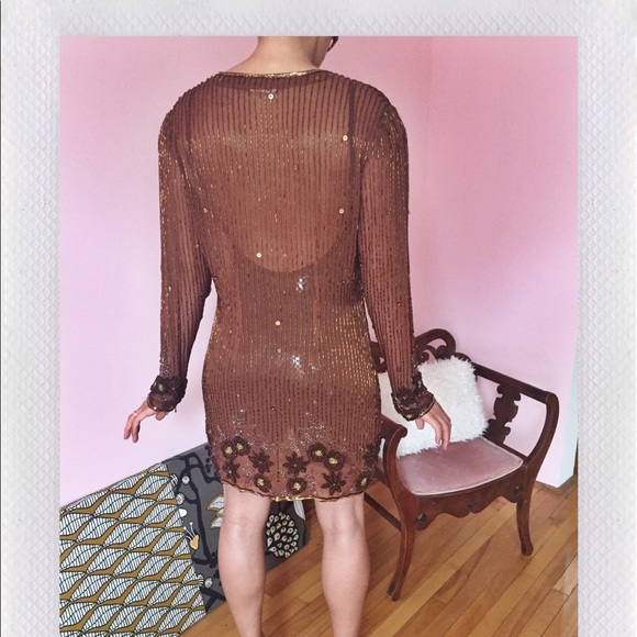 Vintage beaded jacket - Picture 4 of 4